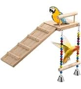 7" Bird Mirror with Rope Perch Bird Toys Swing — collection imagery