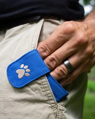 Dog Tag Silencer — Black Pawprint - Quiet Noisy Pet Tags - Fits Up to Four Pet IDs - Dog Tag Cover Protects — collection imagery