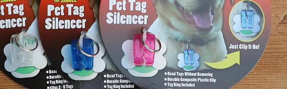 Pet Tag Silencer Clip It On — Jingle's Gone! — collection imagery