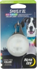 SpotLit XL Rechargeable Collar Light - Disc-O Select - Clip-On Pet Accessory for Nighttime Visibility