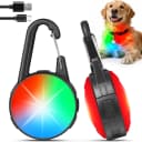2 Pack Double Sided Dog Collar Light — 6 Modes Dog Lights for Night Walking