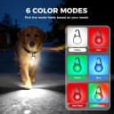 2 Pack Double Sided Dog Collar Light — 6 Modes Dog Lights for Night Walking