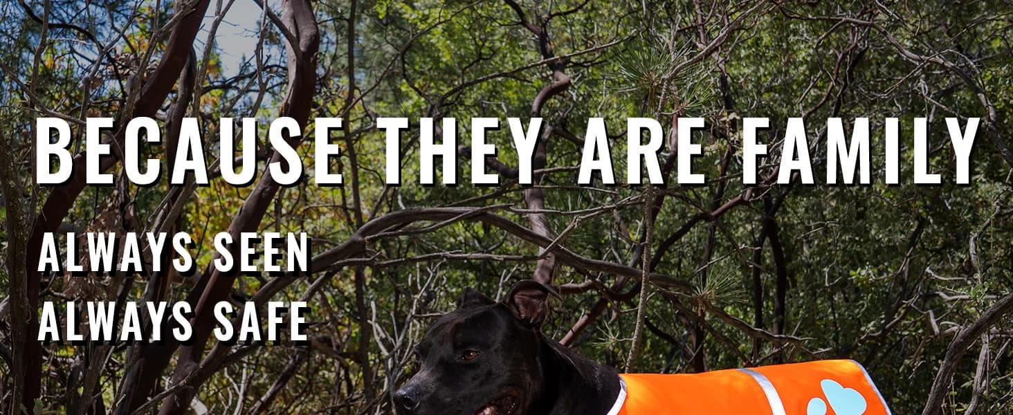 Blaze Orange Dog Vest. Reflective High Visibility in Hunting and Wooded Areas — product details