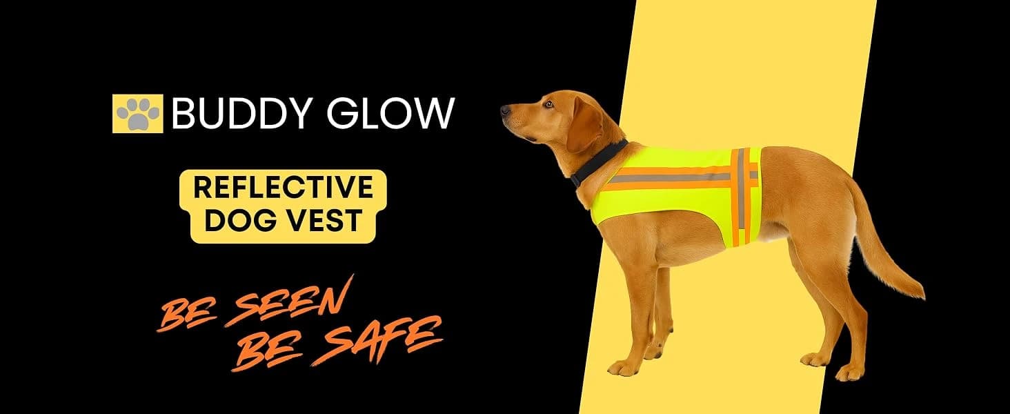 Reflective Dog Vest. High Visibility Yellow Safety Vest for Outdoors. Safeguard Your Dog with Easy-to-wear — product details