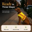 Reflective Dog Vest. High Visibility Yellow Safety Vest for Outdoors. Safeguard Your Dog with Easy-to-wear