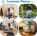 2-Story Indoor and Outdoor Rabbit Hutch with Urine Guards & Dual Trays