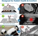 2-Story Indoor and Outdoor Rabbit Hutch with Urine Guards & Dual Trays