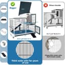 2-Story Indoor and Outdoor Rabbit Hutch with Urine Guards & Dual Trays