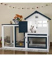 2-Story Indoor and Outdoor Rabbit Hutch with Urine Guards & Dual Trays — collection imagery