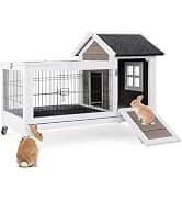 2-Story Indoor and Outdoor Rabbit Hutch with Urine Guards & Dual Trays — collection imagery