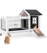 2-Story Indoor and Outdoor Rabbit Hutch with Urine Guards & Dual Trays — collection imagery