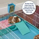 Guinea Habitat Plus Cage — Includes Divider Panel and Hinged Top