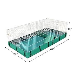 Guinea Habitat Plus Cage — Includes Divider Panel and Hinged Top — Guinea Pig Care