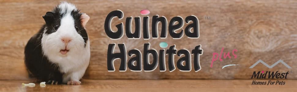 Guinea Habitat Plus Cage — Includes Divider Panel and Hinged Top — collection imagery