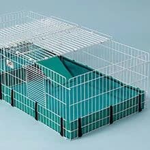 Guinea Habitat Plus Cage — Includes Divider Panel and Hinged Top — Features and Benefits