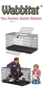 Guinea Habitat Plus Cage — Includes Divider Panel and Hinged Top — product details