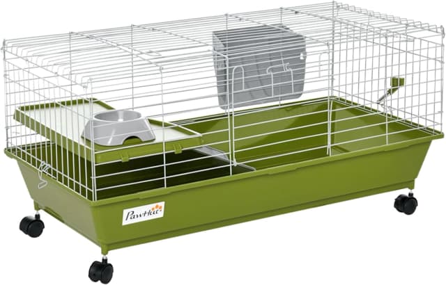 35" L Small Animal Cage — Rolling Bunny Cage