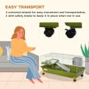 35" L Small Animal Cage — Rolling Bunny Cage