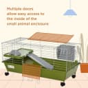 35" L Small Animal Cage — Rolling Bunny Cage