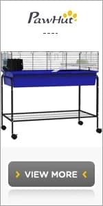 35" L Small Animal Cage — Rolling Bunny Cage — product details