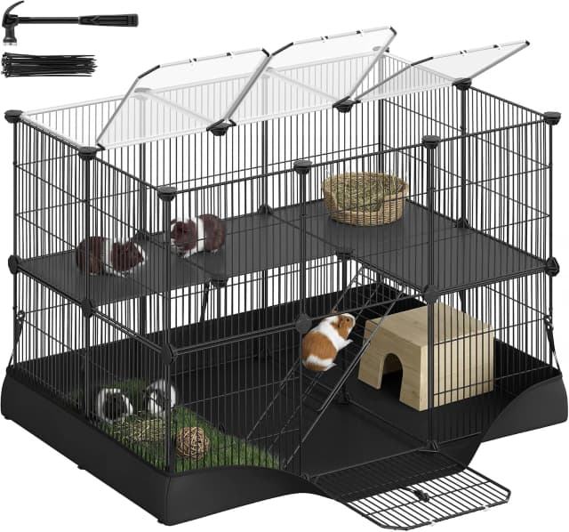 Guinea Pig Cages — 2-Tier Small Animal Cage