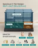 Guinea Pig Cages — 2-Tier Small Animal Cage