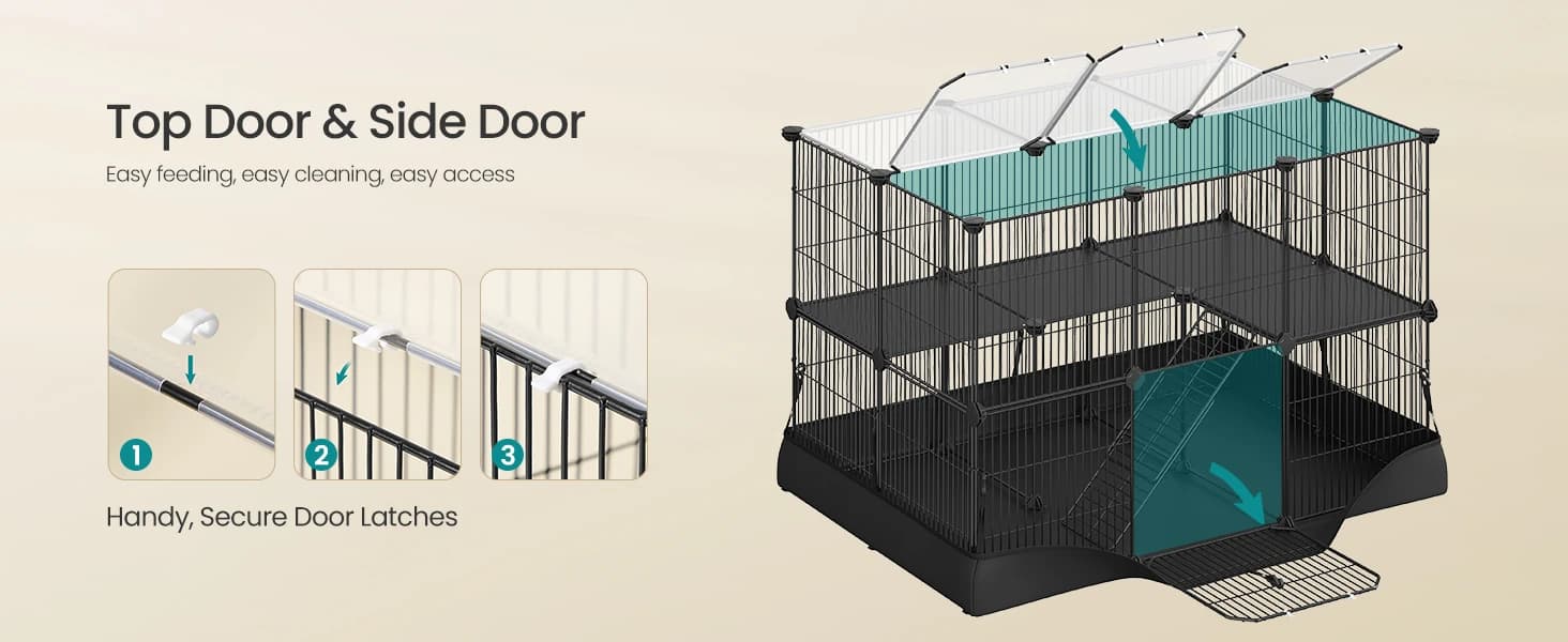 Guinea Pig Cages — 2-Tier Small Animal Cage — product details