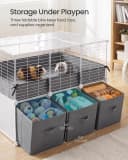 Guinea Pig Cage — 2-Tier with 3 Storage Boxes