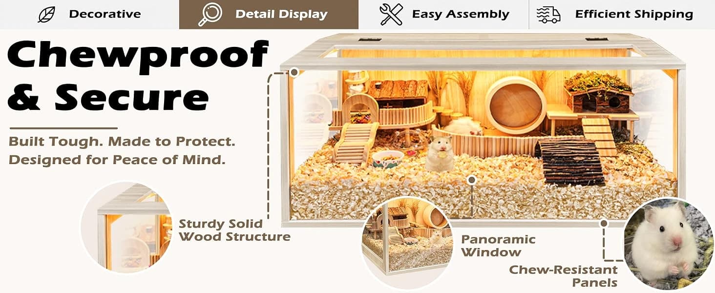 Hamster Cage Chewproof — Large Hamster Cages and Habitats — product details