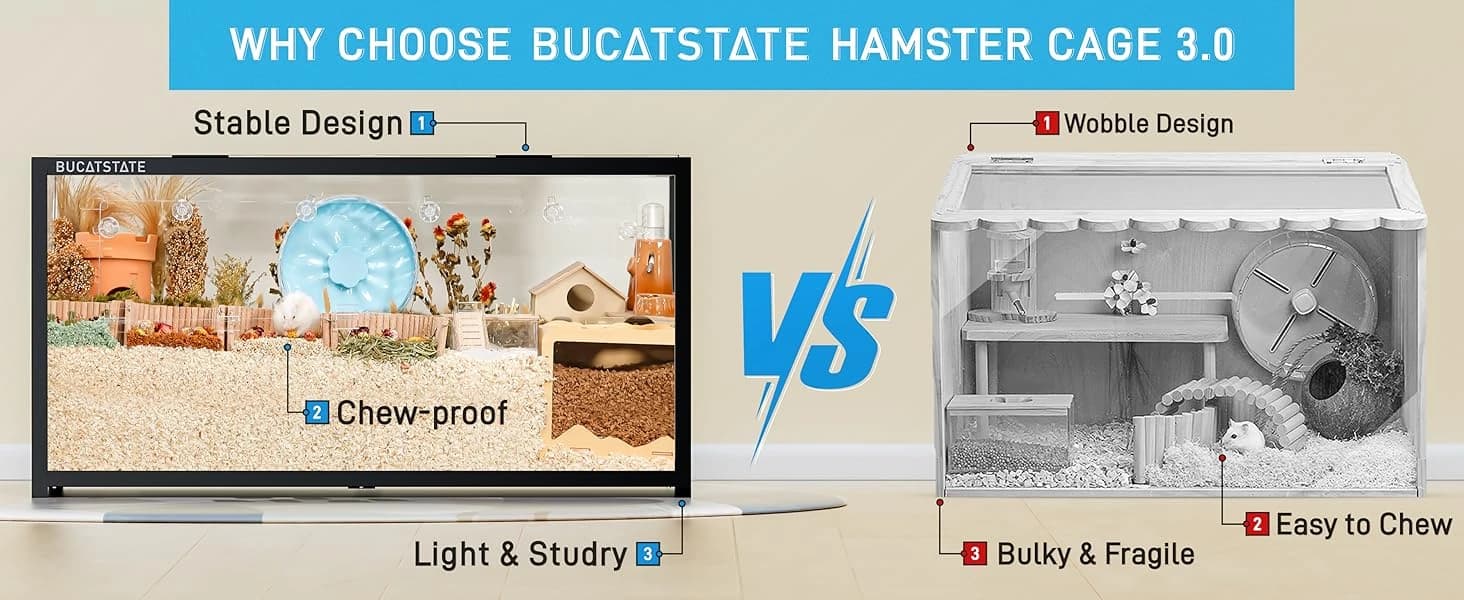 Hamster Cage 3.0 — Large Hamster Enclosure (47in — product details