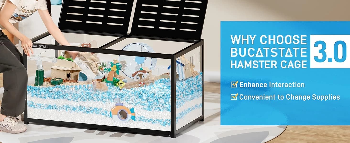Hamster Cage 3.0 — Large Hamster Enclosure (47in — product details
