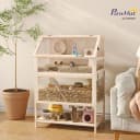 Wooden Hamster Cage with Storage Shelf for Dwarf