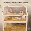 Wooden Hamster Cage with Storage Shelf for Dwarf