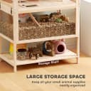 Wooden Hamster Cage with Storage Shelf for Dwarf