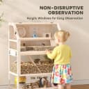 Wooden Hamster Cage with Storage Shelf for Dwarf