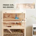 Wooden Hamster Cage with Storage Shelf for Dwarf