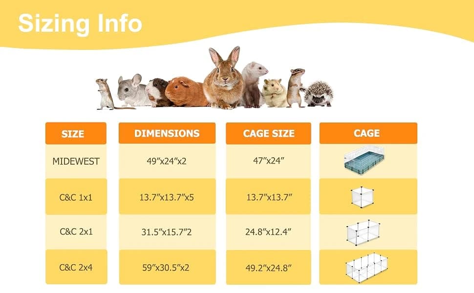 Guinea Pig Cage Liner — 49"x24" Bedding for Midwest Cage 3 Pack — product details