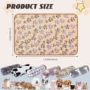 6 Pcs Absorbent Guinea Pig Blankets Washable Small Animal Fleece Bedding Cage Liners Reusable Pet Pee Pad Sleep