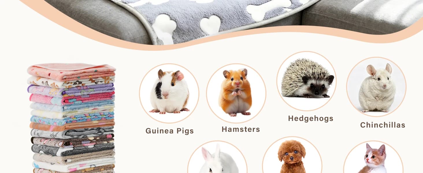 6 Pack Guinea Pigs Fleece Blankets — product details