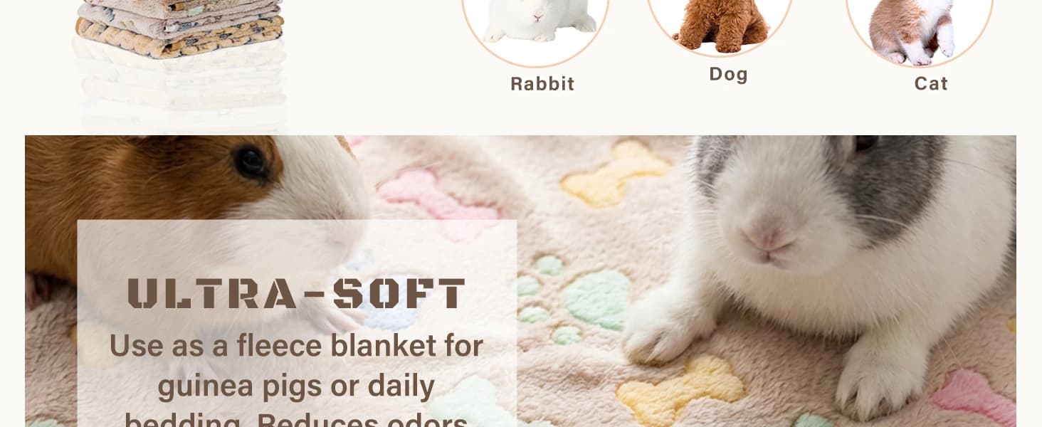 6 Pack Guinea Pigs Fleece Blankets — product details