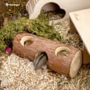 Natural Wooden Hamster Mouse Tunnel Tube Toy — Forest Hollow Tree Trunk
