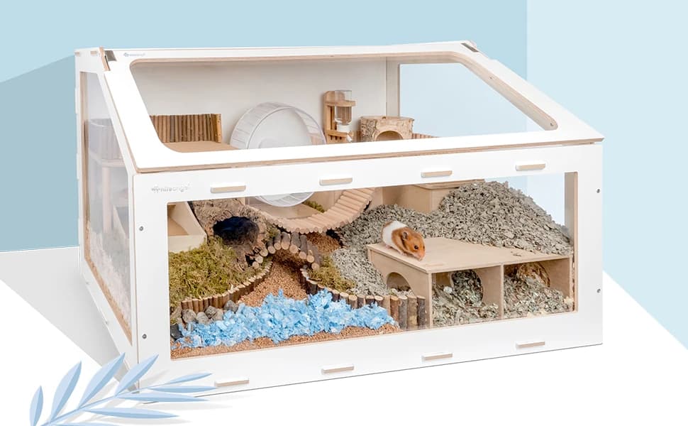 Natural Wooden Hamster Mouse Tunnel Tube Toy — Forest Hollow Tree Trunk — How to build the scene in the villa for your hamster?