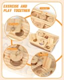 Guinea Pig Foraging Toys — 6 in 1 Hamsters Wooden Interactive Enrichment Toys