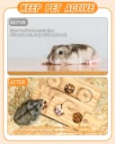 Guinea Pig Foraging Toys — 6 in 1 Hamsters Wooden Interactive Enrichment Toys