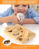 Guinea Pig Foraging Toys — 6 in 1 Hamsters Wooden Interactive Enrichment Toys