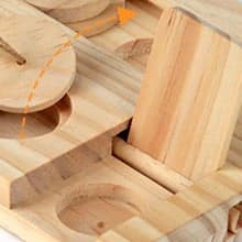 Guinea Pig Foraging Toys — 6 in 1 Hamsters Wooden Interactive Enrichment Toys — product details