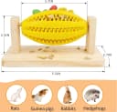 Hamster Enrichment Toys — Guinea Pig Rotating Foraging Toys Interactive Feed Game for Boredom