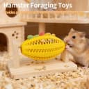 Hamster Enrichment Toys — Guinea Pig Rotating Foraging Toys Interactive Feed Game for Boredom