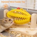 Hamster Enrichment Toys — Guinea Pig Rotating Foraging Toys Interactive Feed Game for Boredom