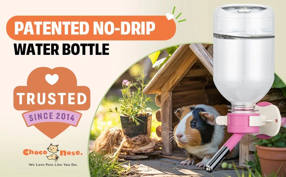 No-Drip Water Bottle/Feeder for Guinea Pigs/Hamsters/Bunnies/Ferrets/Other Small Pets — Critters and Animals — product details